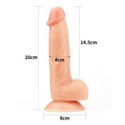 Dildo LoveToy - Ultra Soft 20.5 cm