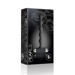 ROCKS-OFF - PETITE SENSATIONS PEARLS - ANAL VIBRATOR - BLACK