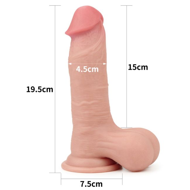 Dildo - Sliding Skin - 19.5 cm