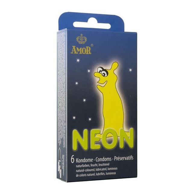 Prezervative Fosforescente Amor Neon, 2 Buc.