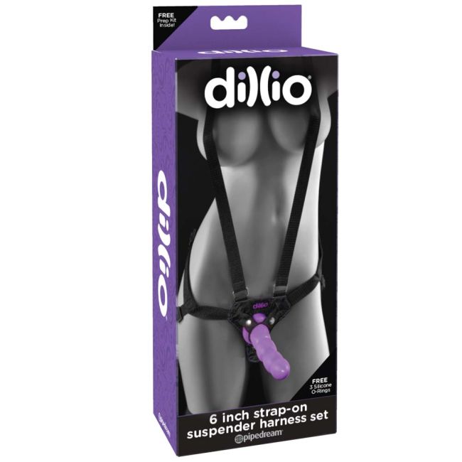 Dillio 6&quot; Strap-On Suspender Harness Set Mov