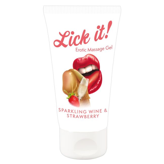 Erotic Massage Gel - Sparkling Wine and Strawberry