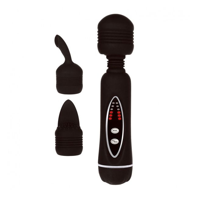 Black Wand Power Massager + 2 capete