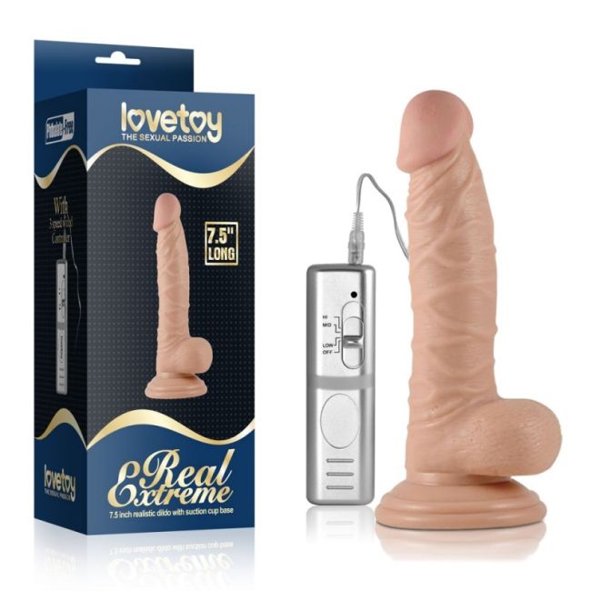 Dildo cu Vibratii - Real Extreme 19 cm