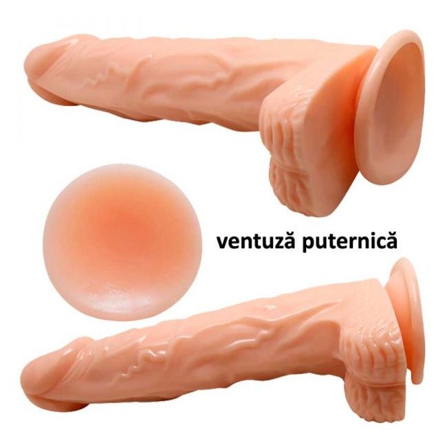 Fiery Dong – Vibrator Realistic Rotativ cu Incalzire