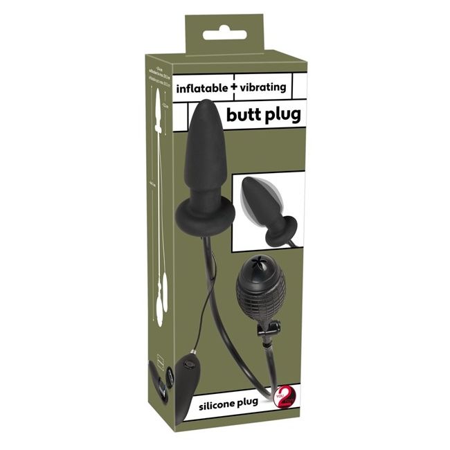 Inflatable Vibrating Butt Plug