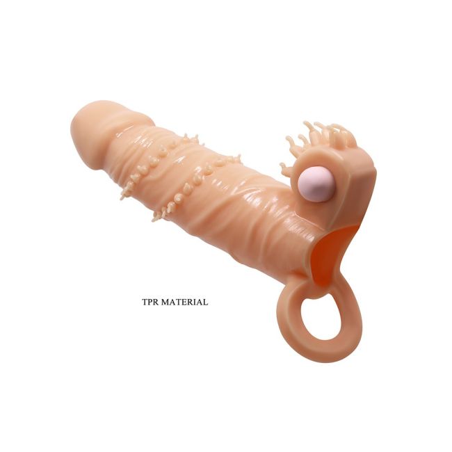 Pretty  Love - Connor - Penis Sleeve Vibrator With Clitoral Stimulator